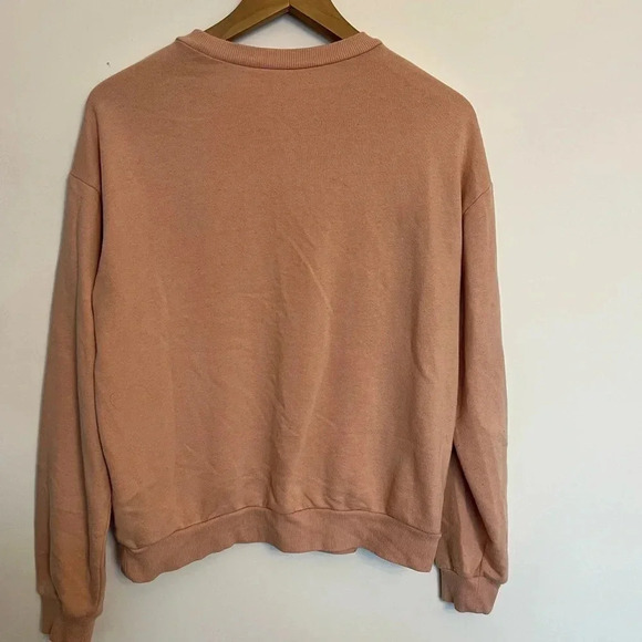 5/20$ Salmon Pink Divided sweater  size medium - Picture 3 of 6